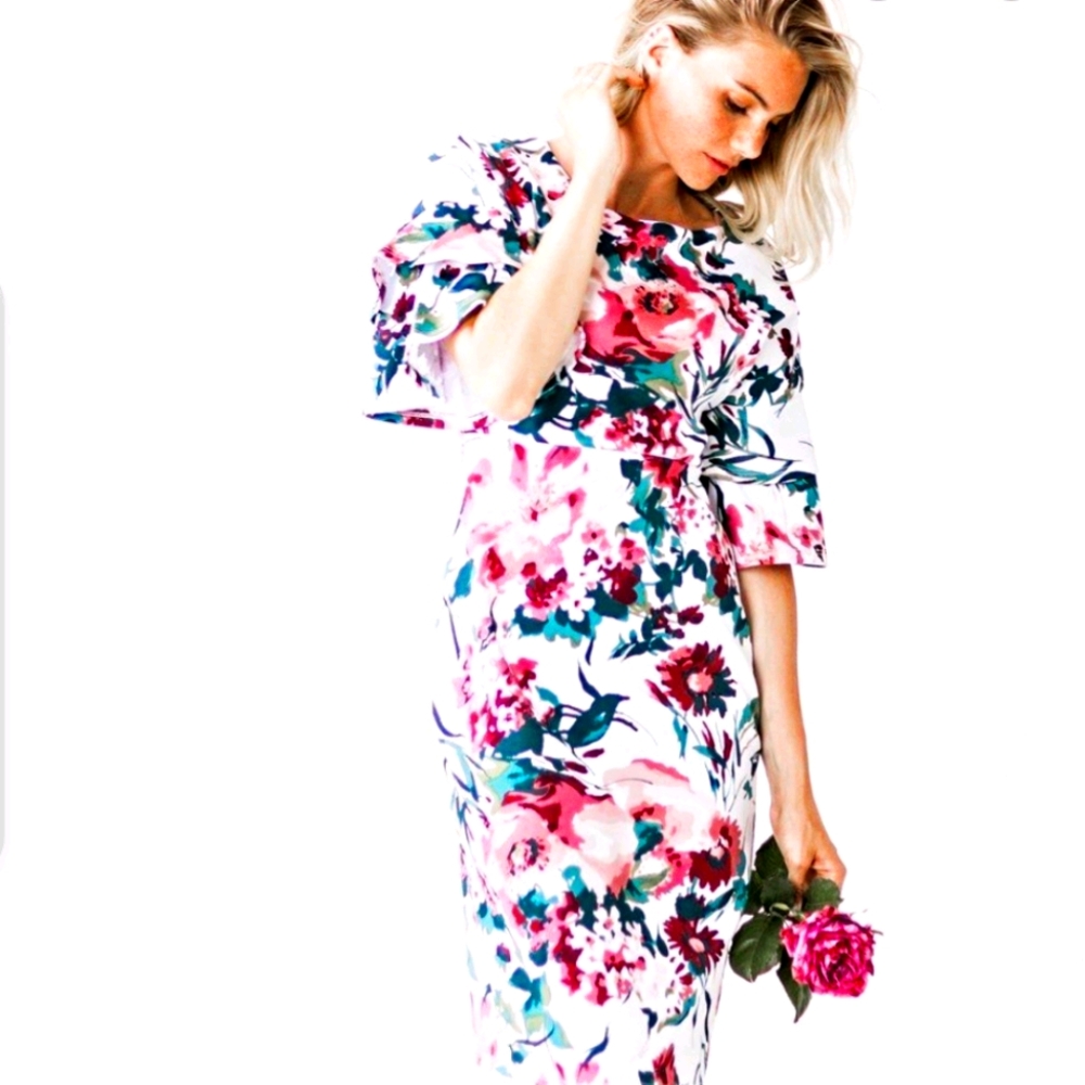 Jessakae Columbia Floral Ruffle Dress